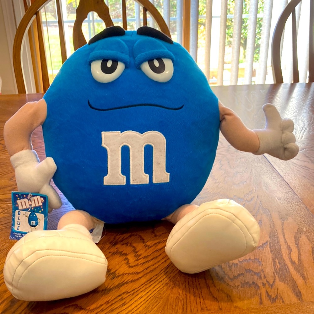 M&M'S Blue Plush Character with Cream Hands & Shoes
